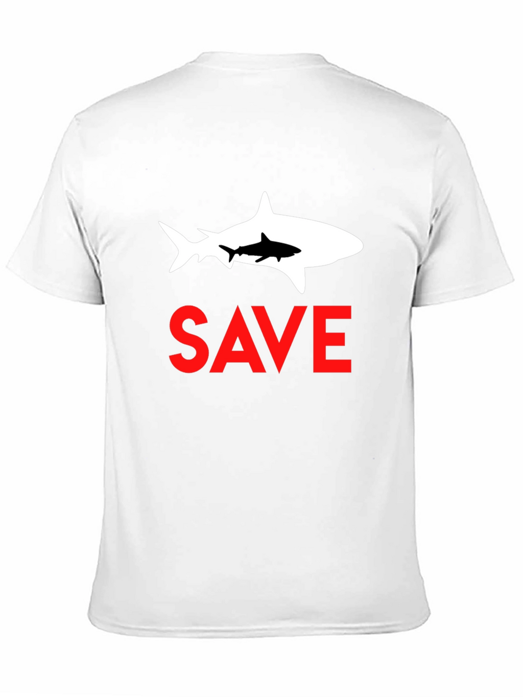 Save Sharks Graphic Tee - Black Cotton