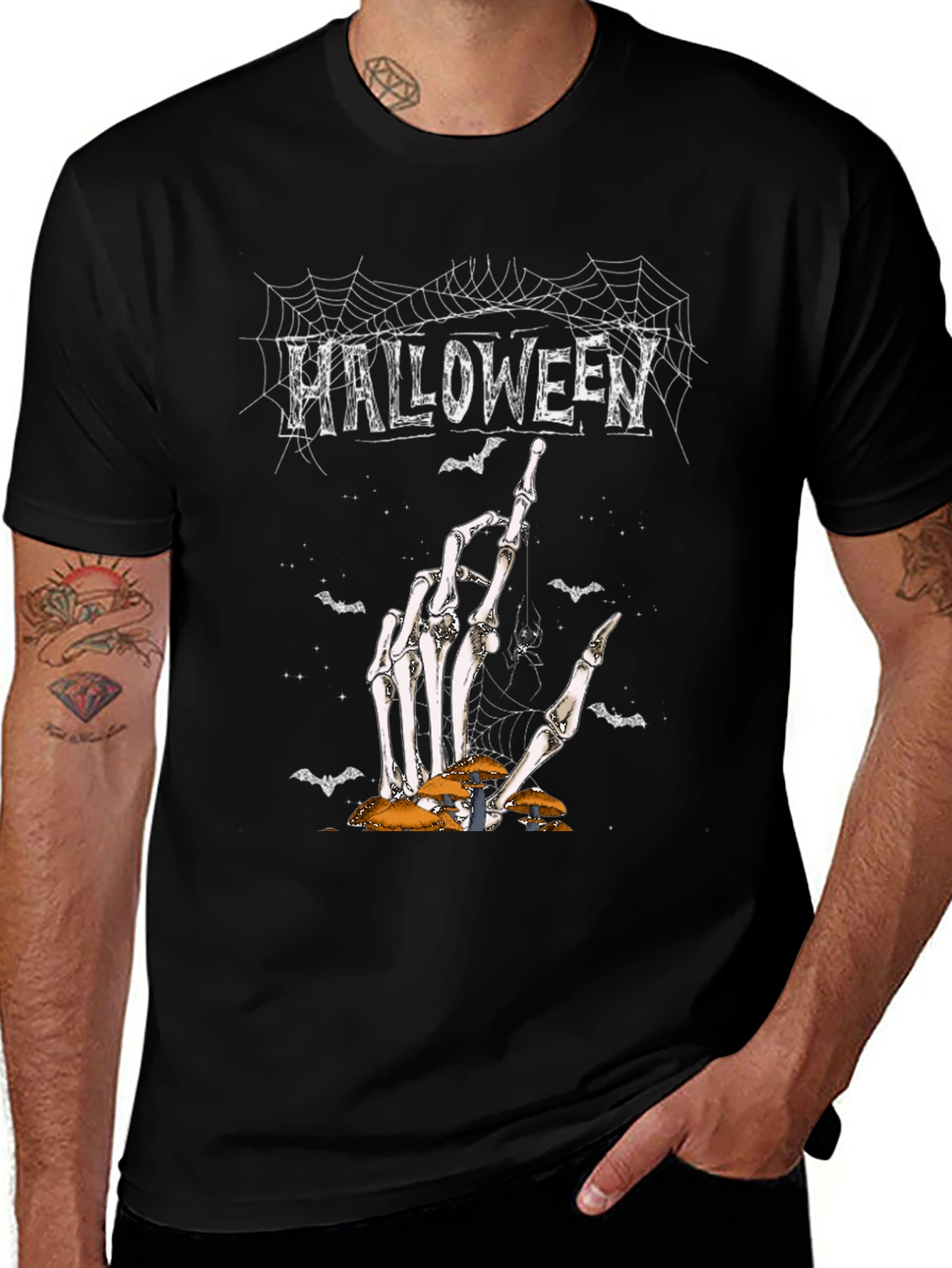 Halloween Skeleton Hand T-Shirt