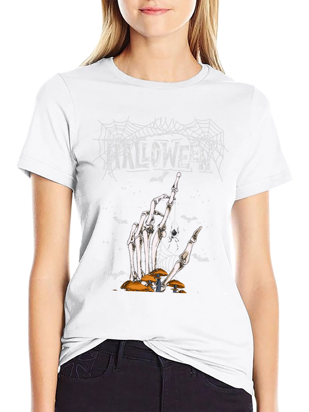 Halloween Skeleton Hand T-Shirt