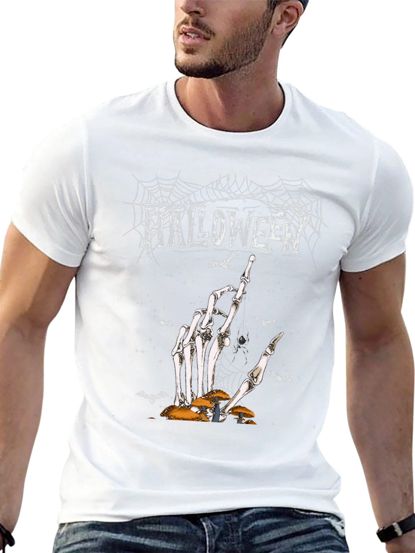 Halloween Skeleton Hand T-Shirt