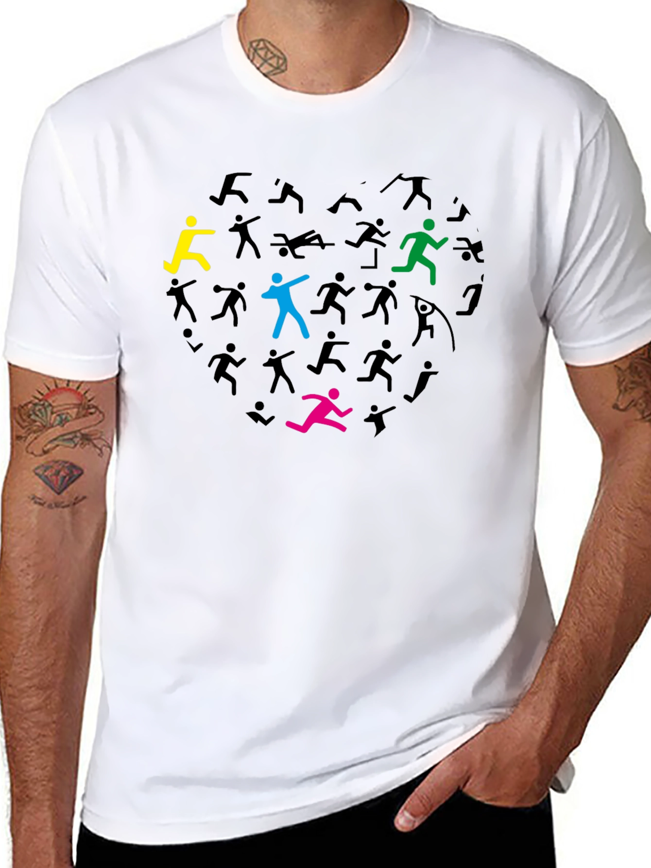 Heart of Runners Black T-Shirt