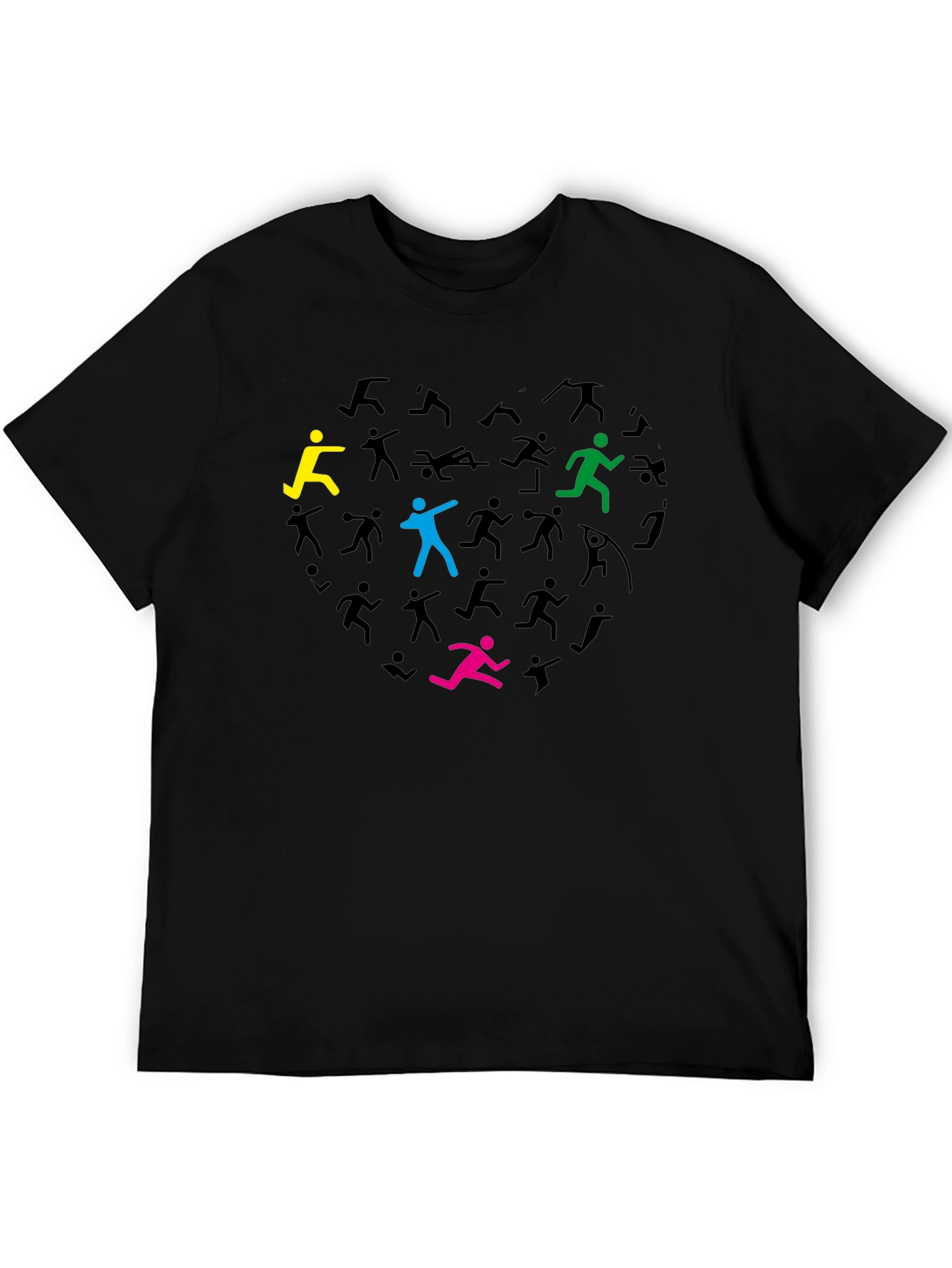 Heart of Runners Black T-Shirt