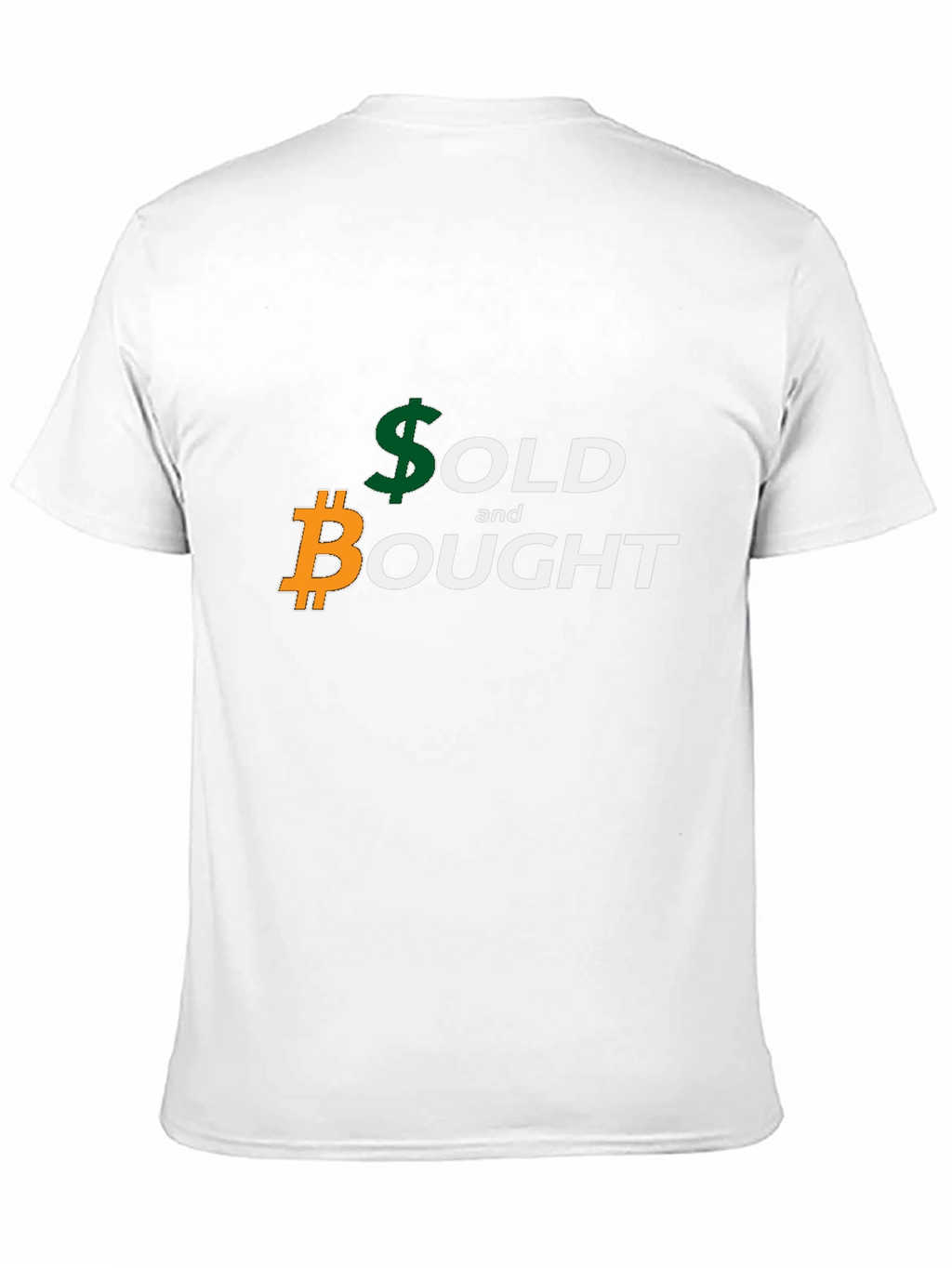 Bitcoin and Dollar Sold & Bought Black T-Shirt