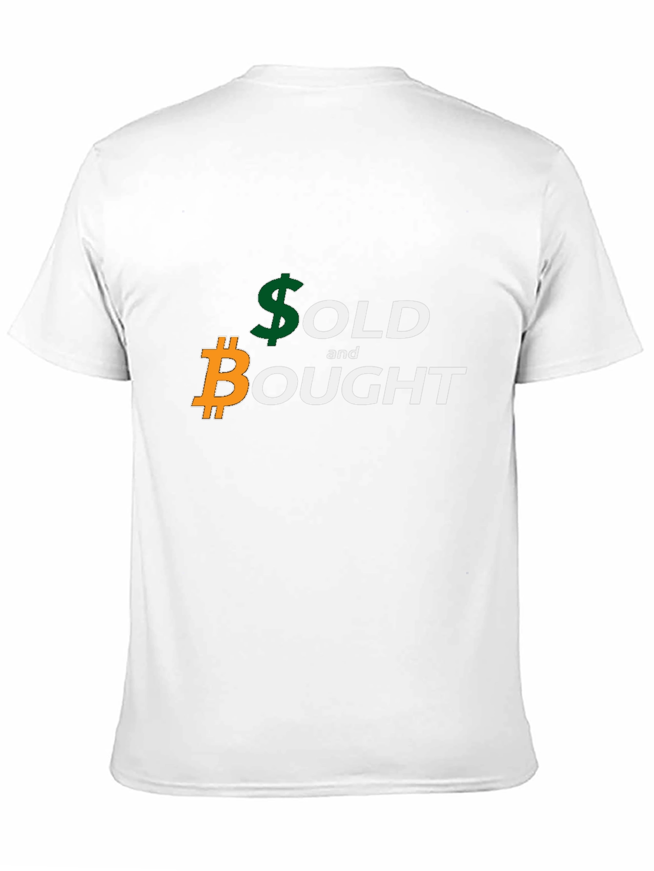 Bitcoin and Dollar Sold & Bought Black T-Shirt