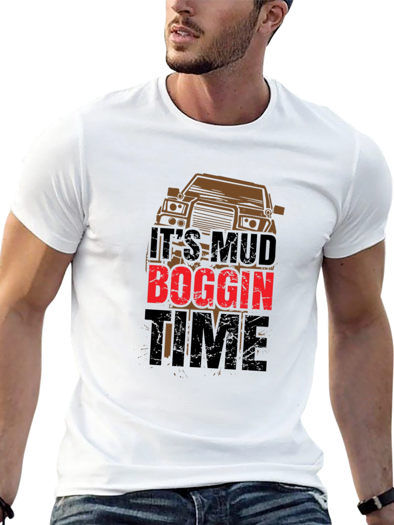 Its Mud Boggin Time Black T-Shirt