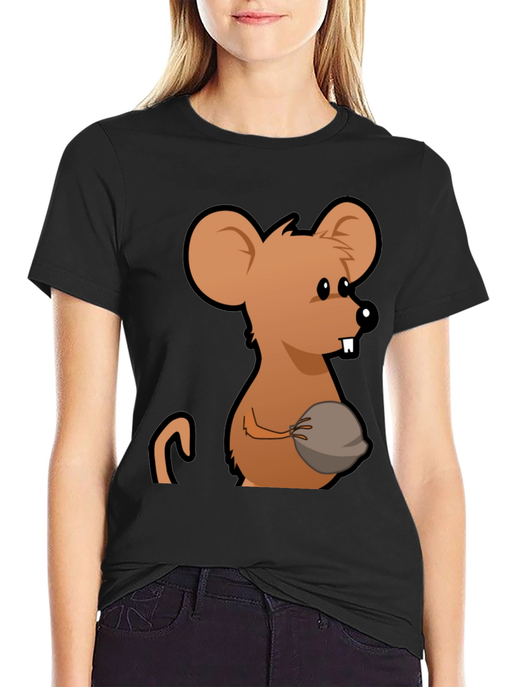 Funny Mouse Graphic T-Shirt
