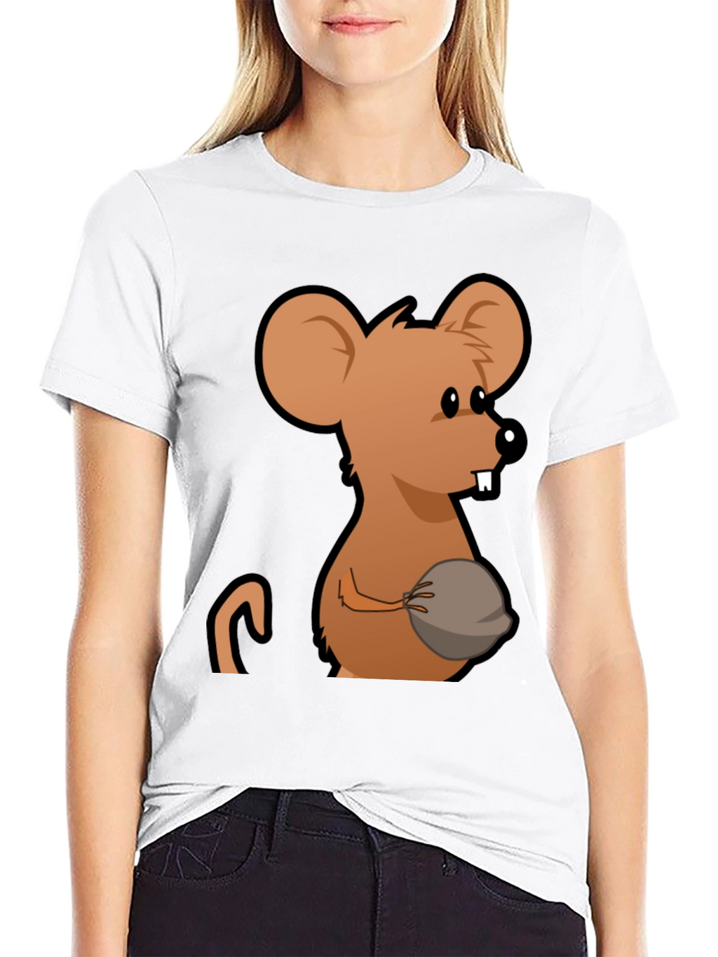 Funny Mouse Graphic T-Shirt