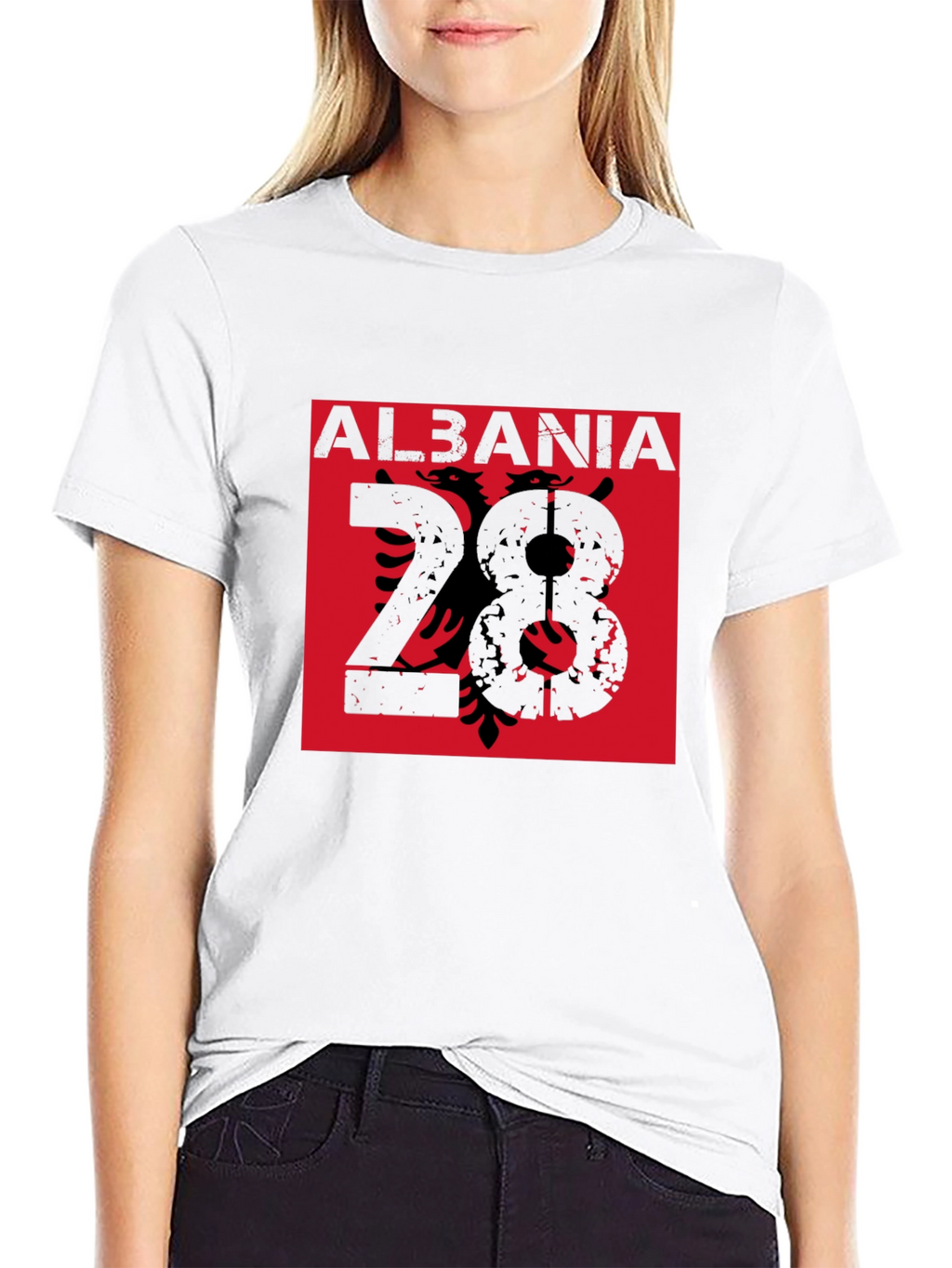 Albania Eagle Graphic Tee - Mens Black T-Shirt