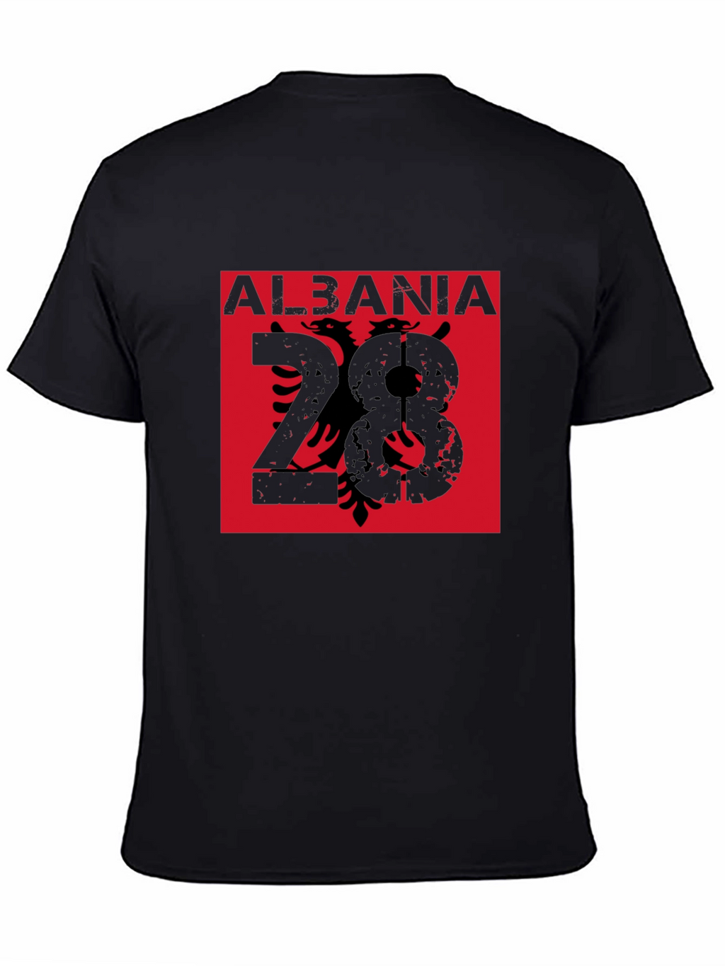 Albania Eagle Graphic Tee - Mens Black T-Shirt