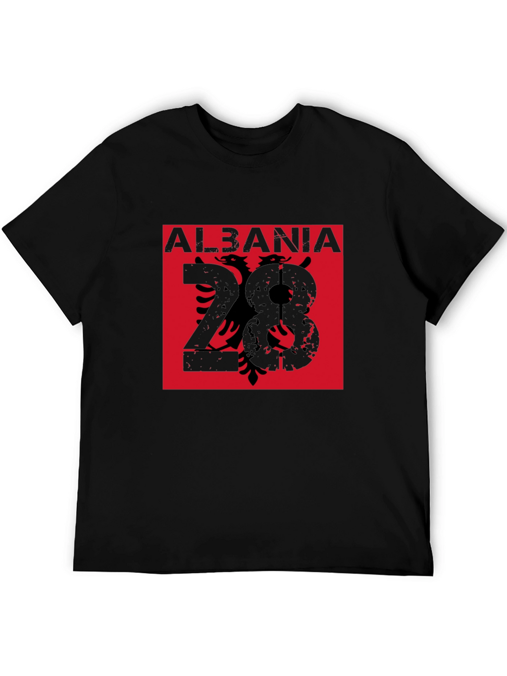 Albania Eagle Graphic Tee - Mens Black T-Shirt
