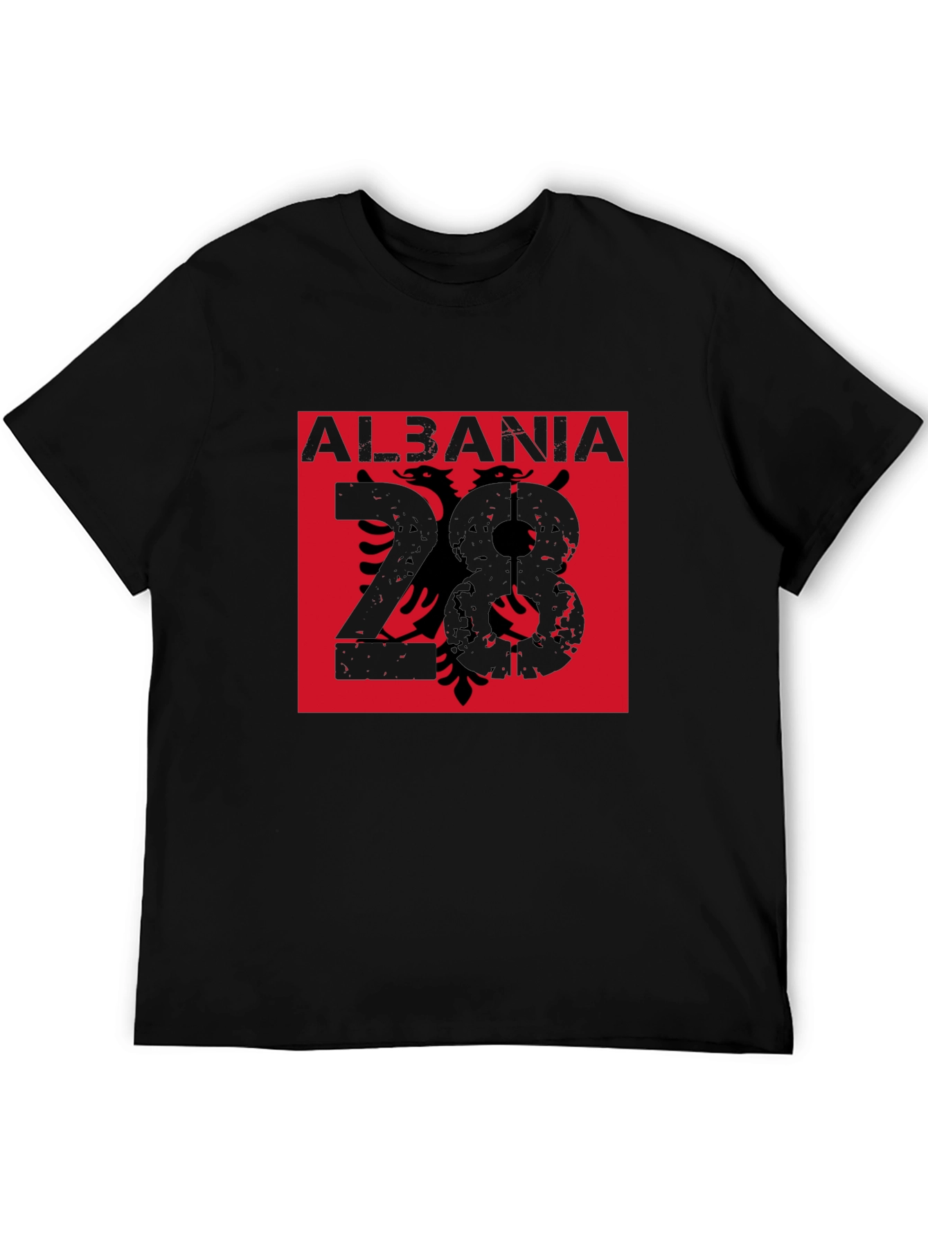 Albania Eagle Graphic Tee - Mens Black T-Shirt