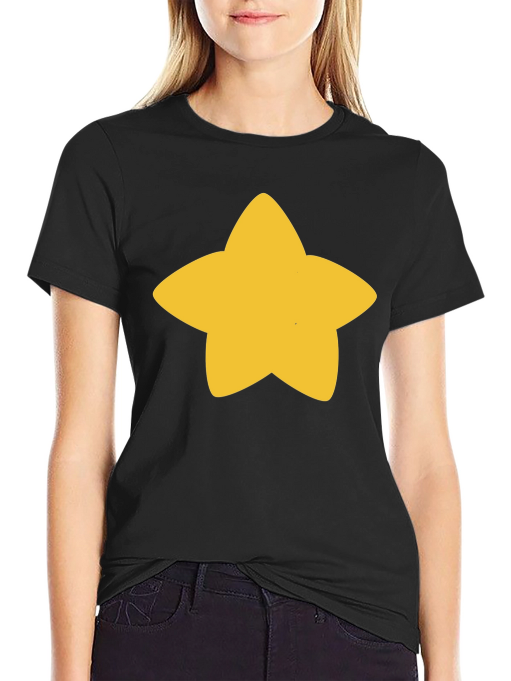 Star Graphic Black T-Shirt - Casual Unisex Tee