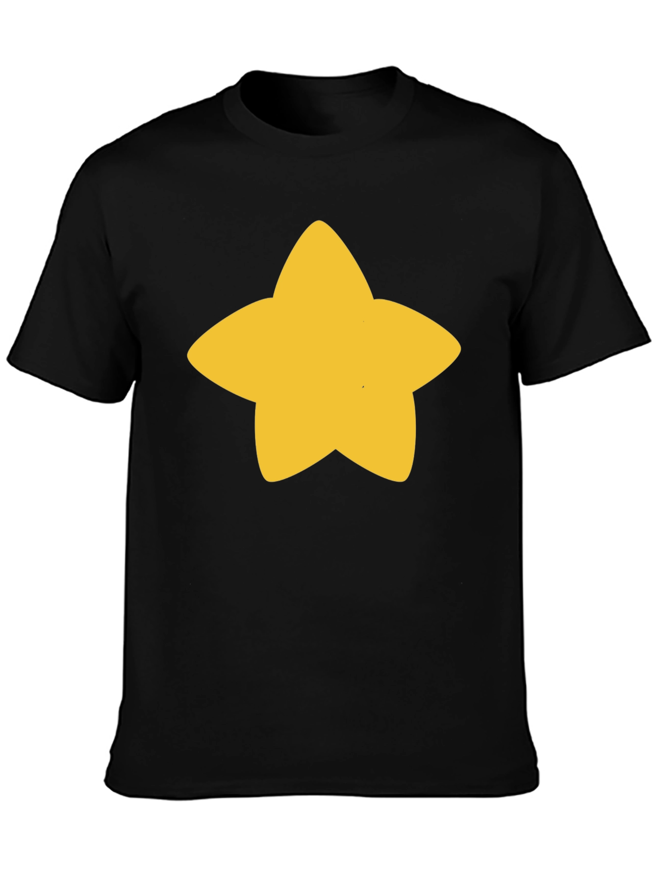 Star Graphic Black T-Shirt - Casual Unisex Tee
