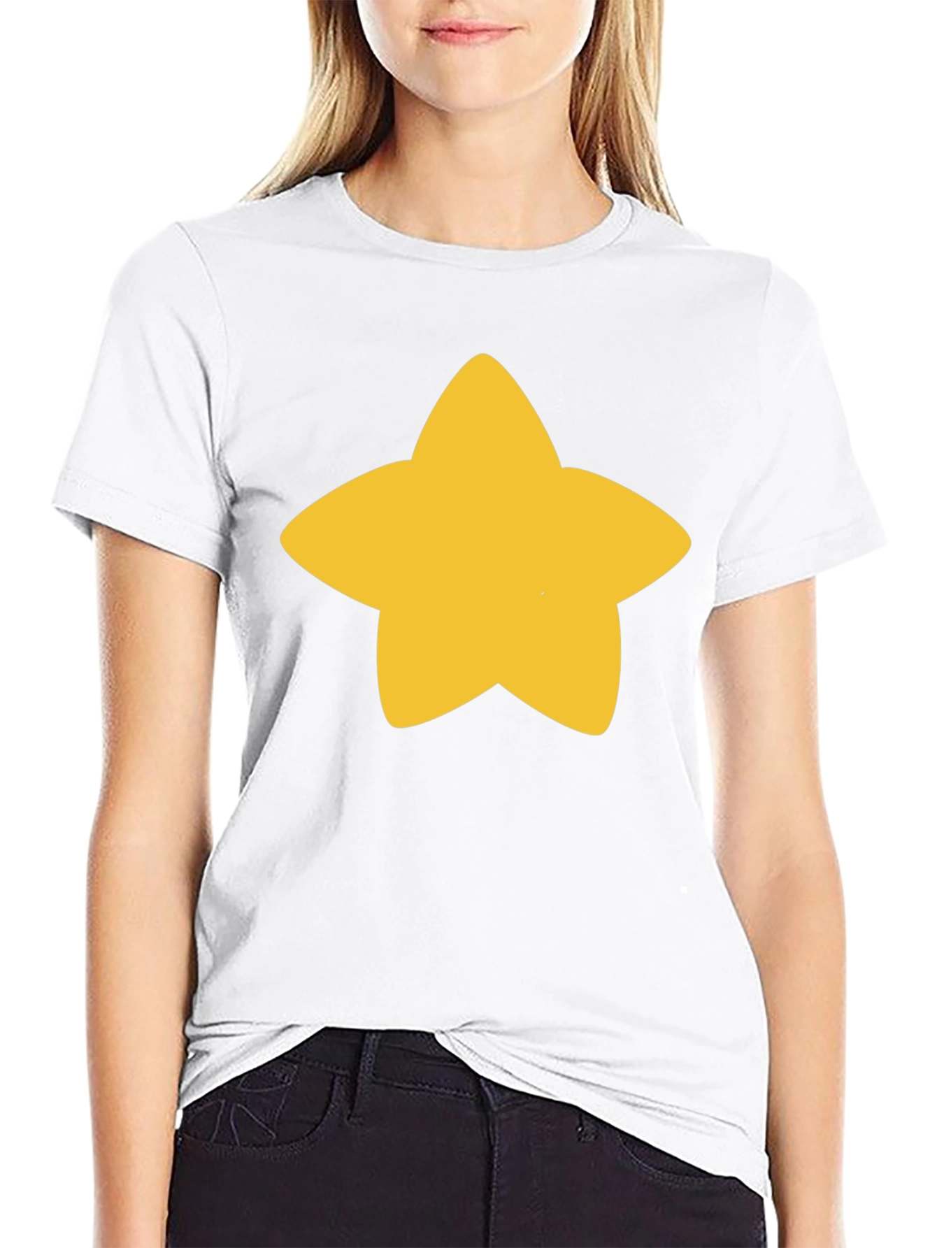 Star Graphic Black T-Shirt - Casual Unisex Tee