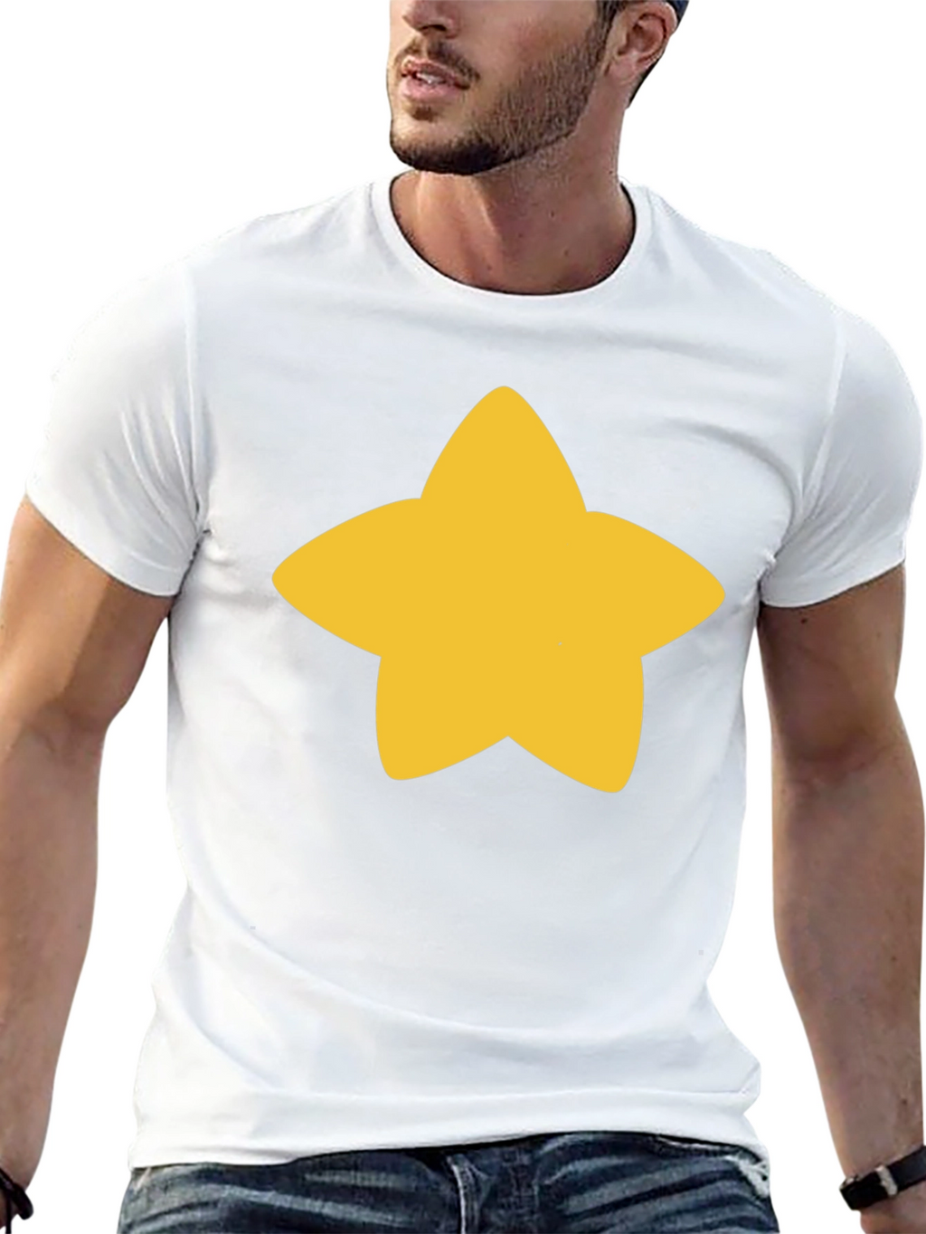 Star Graphic Black T-Shirt - Casual Unisex Tee