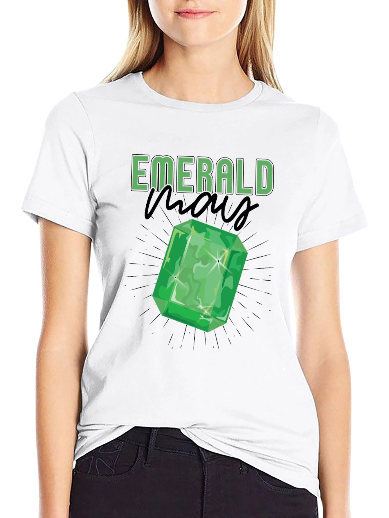Emerald Gemstone Graphic Tee