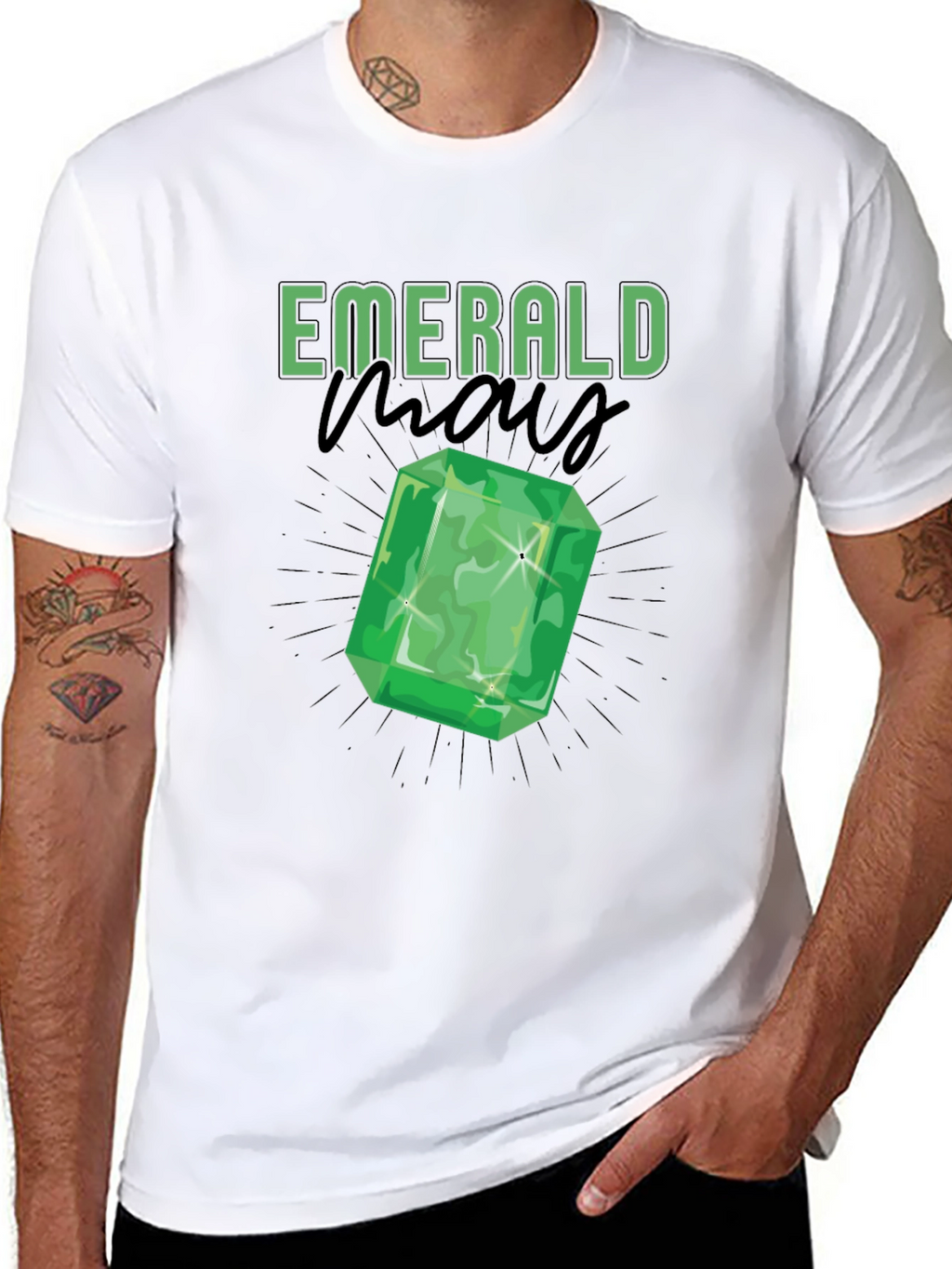 Emerald Gemstone Graphic Tee