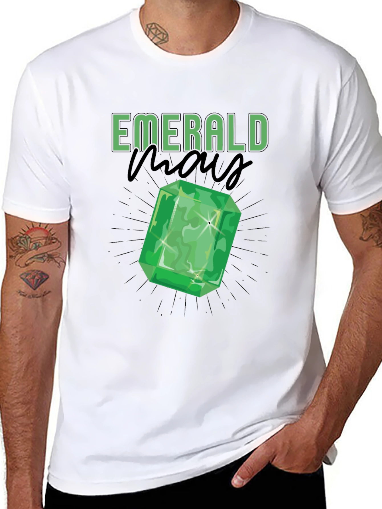 Emerald Gemstone Graphic Tee