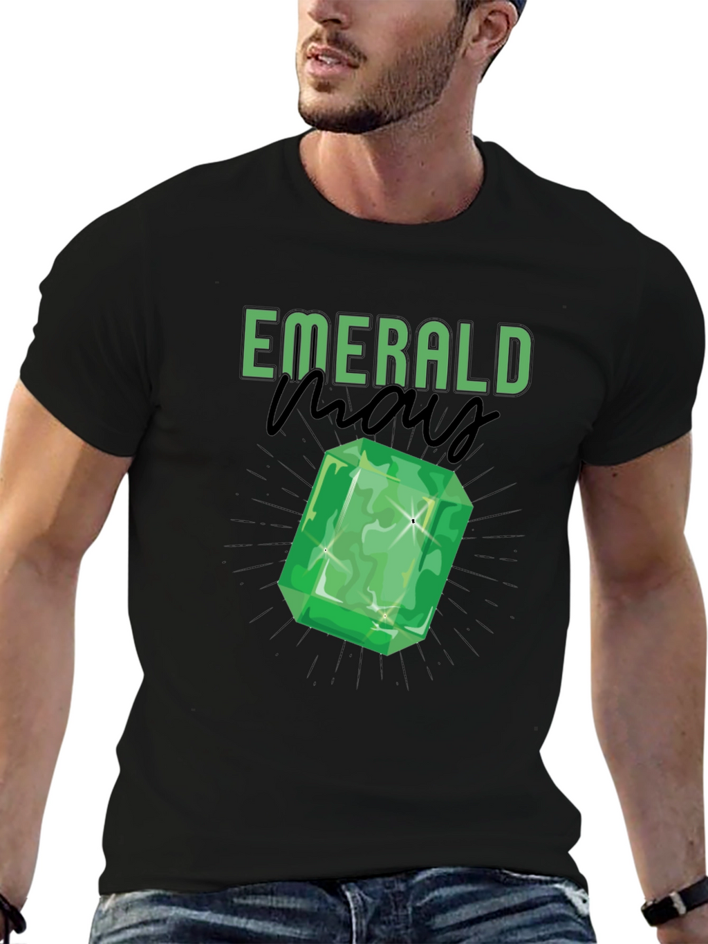 Emerald Gemstone Graphic Tee