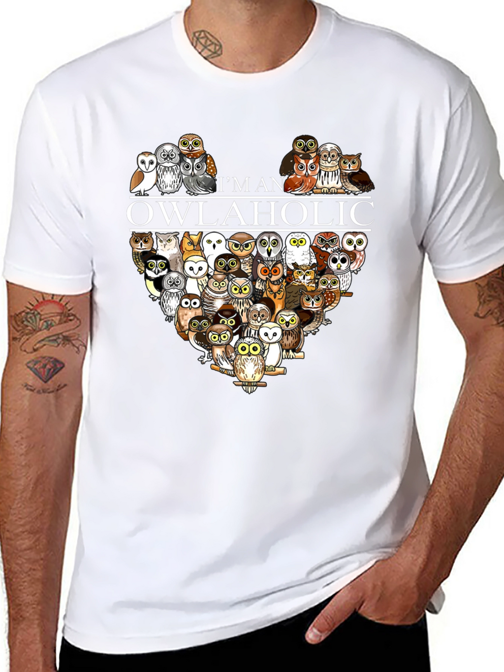 Im an Owlaholic T-Shirt - Owl Lover Tee