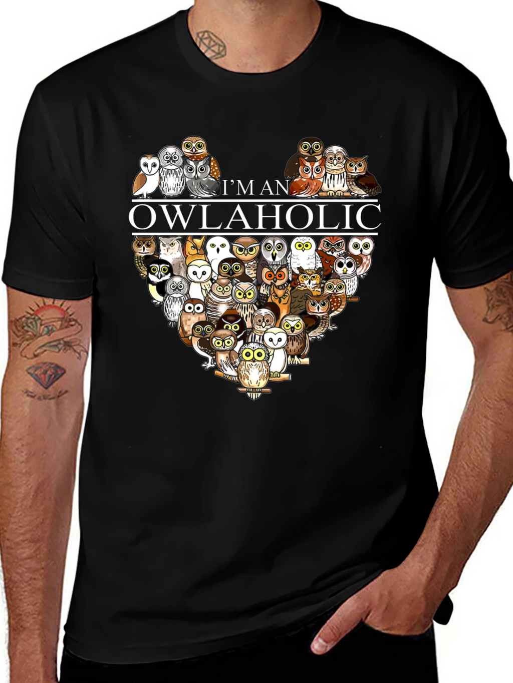 Im an Owlaholic T-Shirt - Owl Lover Tee