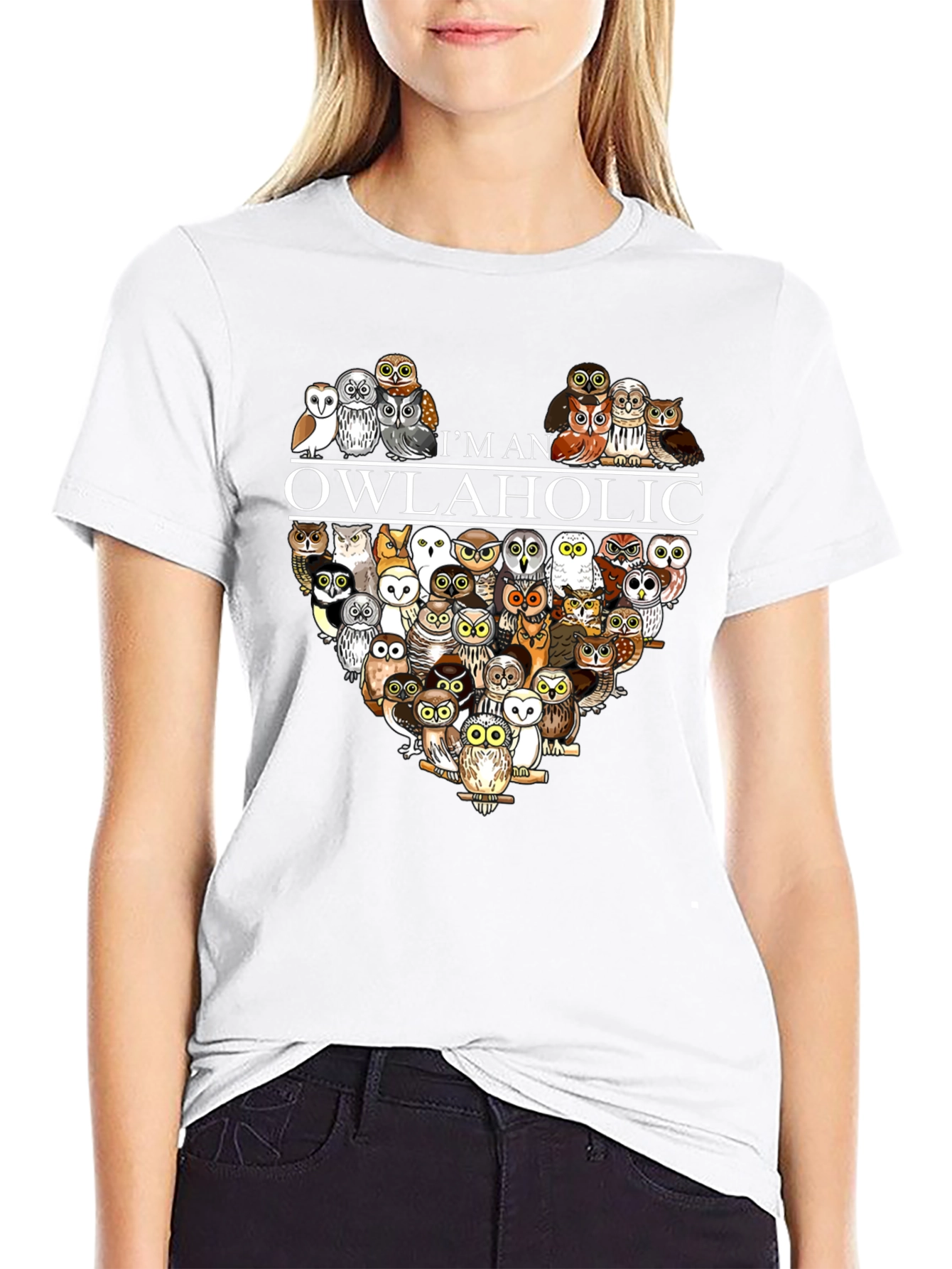 Im an Owlaholic T-Shirt - Owl Lover Tee