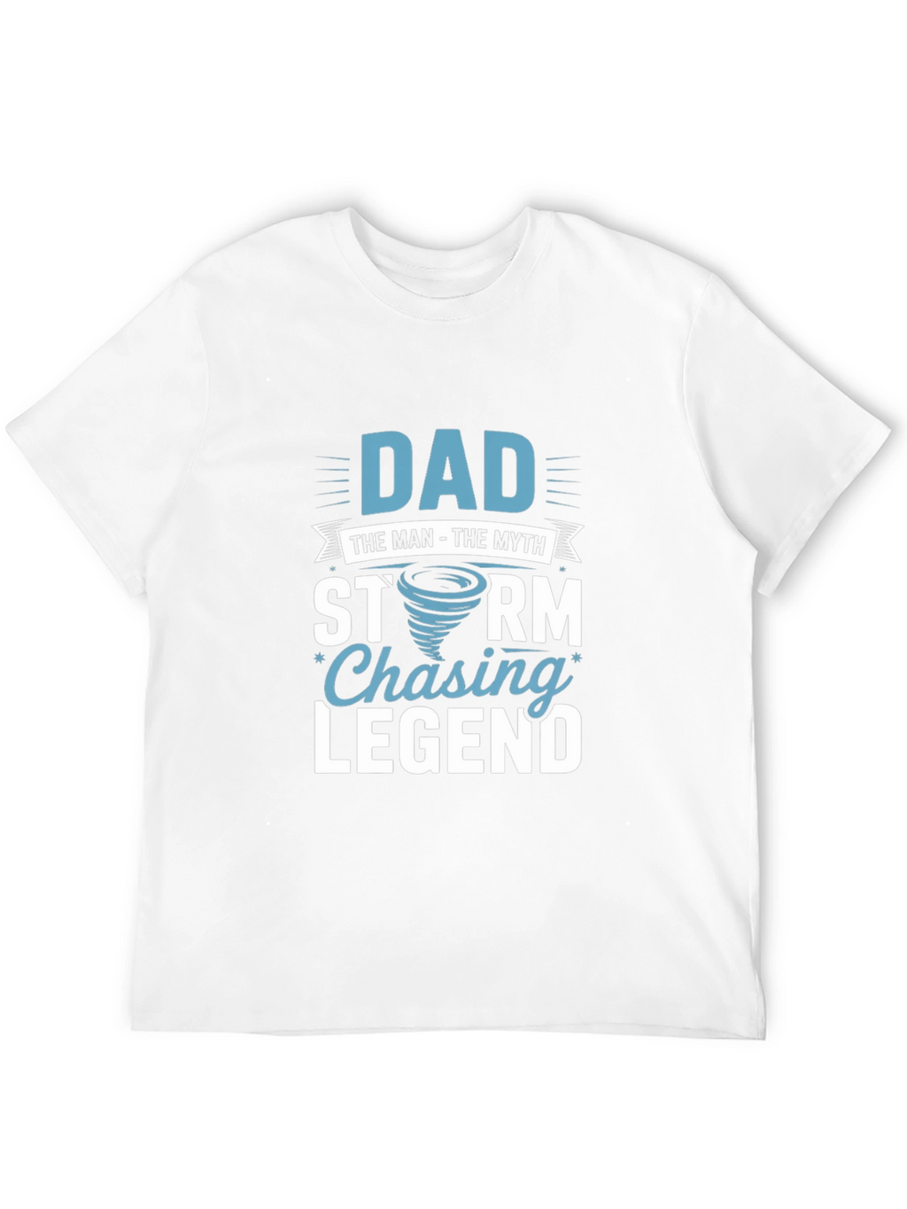 Dad Storm Chaser Legend Black T-Shirt