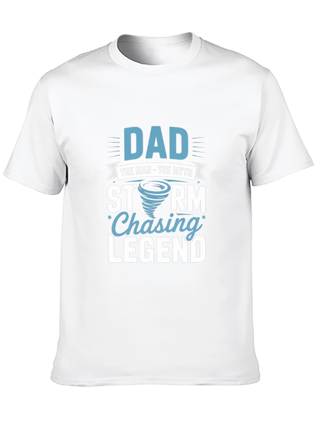 Dad Storm Chaser Legend Black T-Shirt