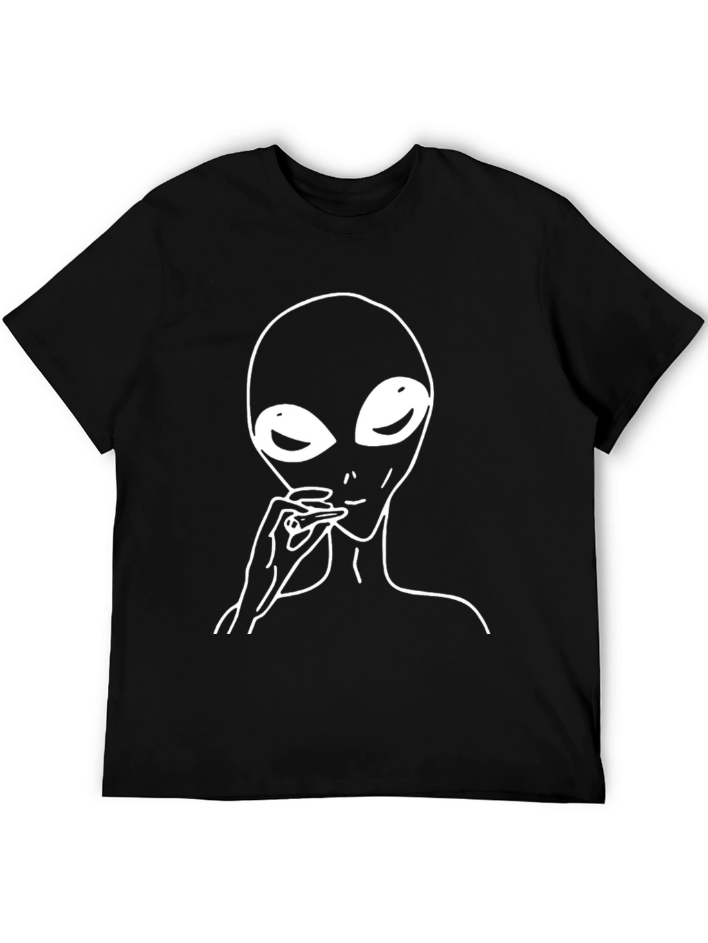 Alien Smoking Black T-Shirt