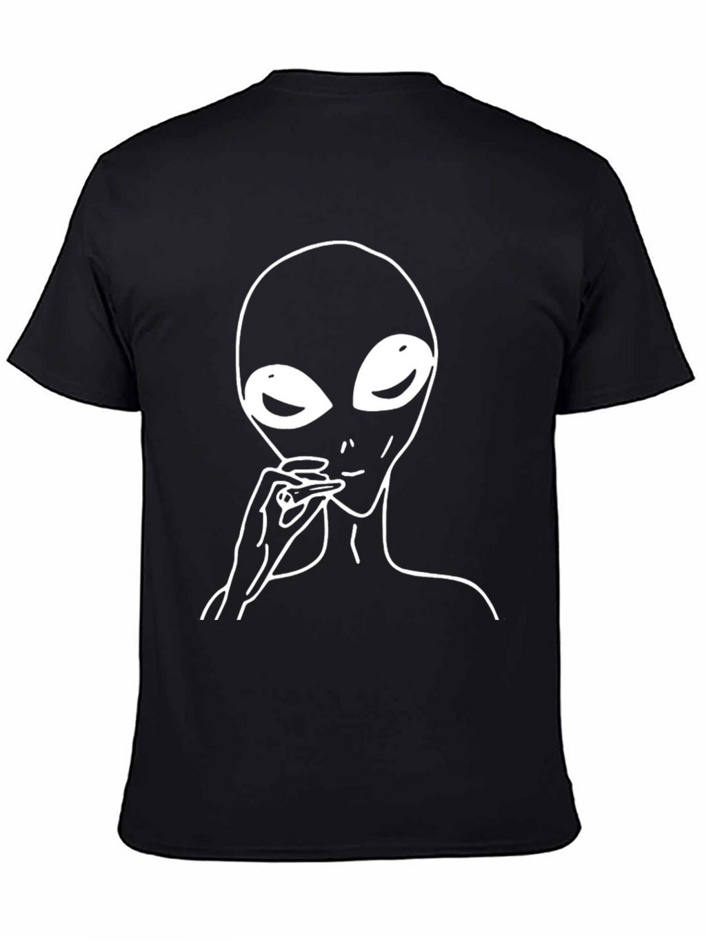 Alien Smoking Black T-Shirt