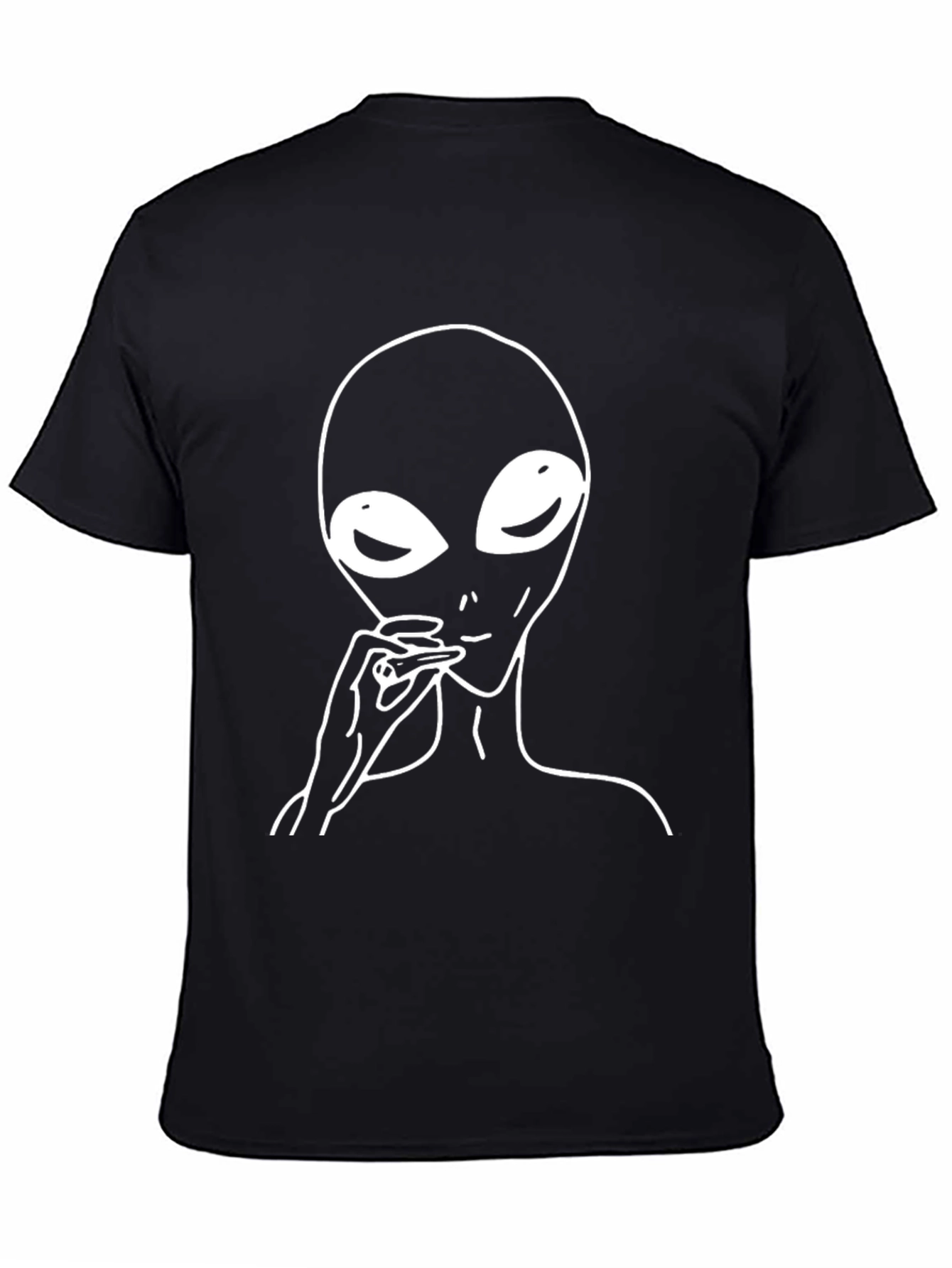 Alien Smoking Black T-Shirt
