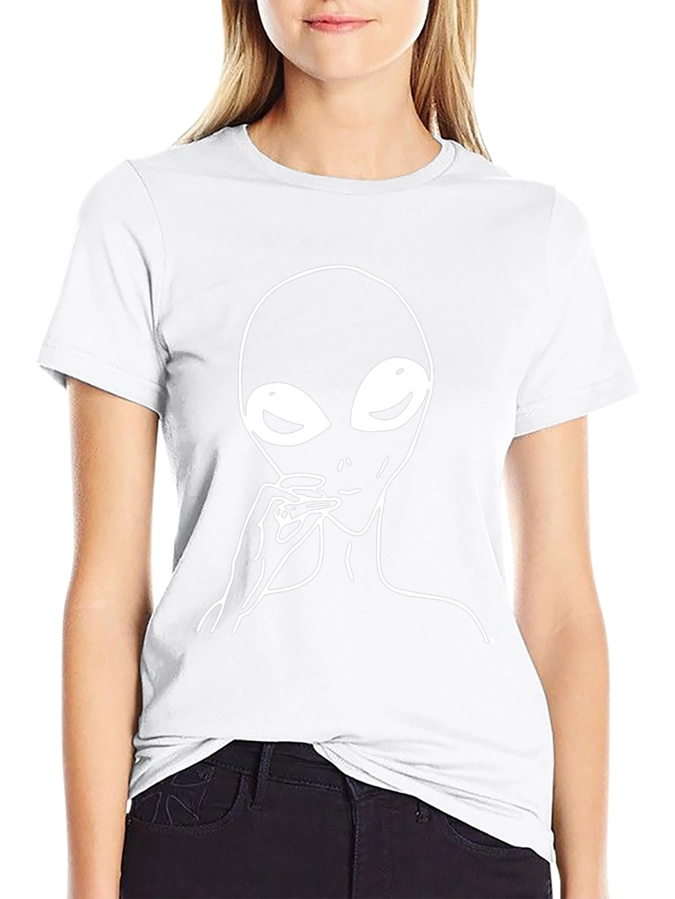 Alien Smoking Black T-Shirt