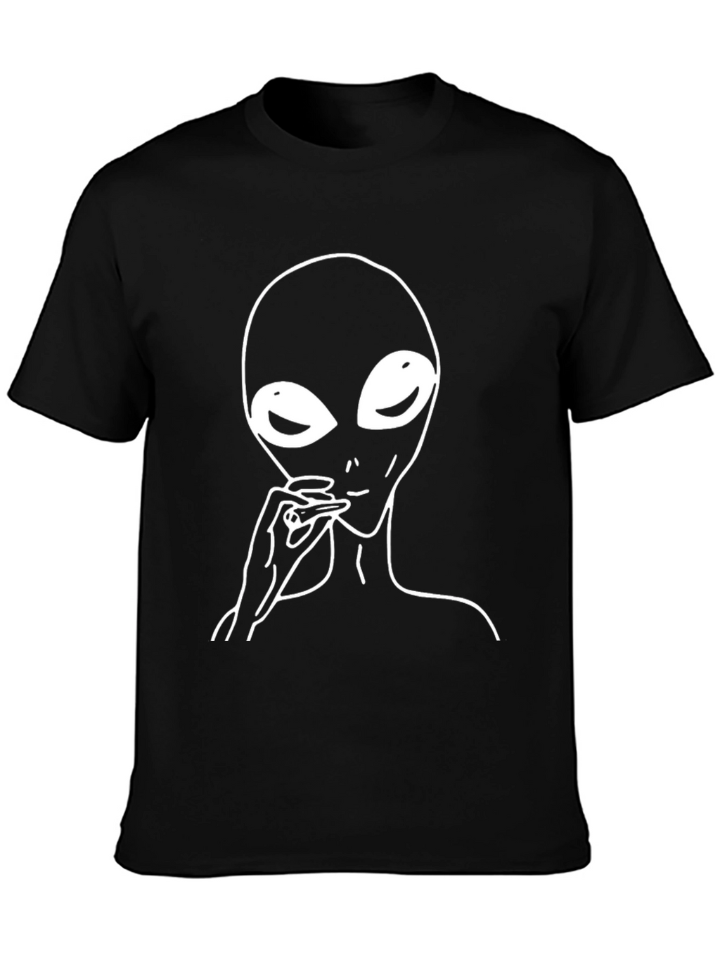 Alien Smoking Black T-Shirt