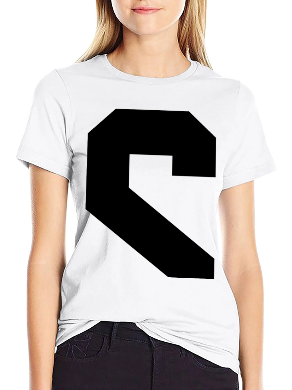 Bold Black Geometric Graphic Tee
