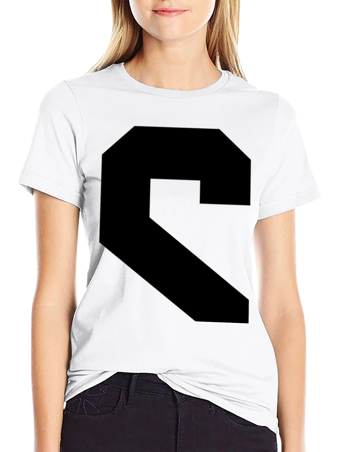 Bold Black Geometric Graphic Tee
