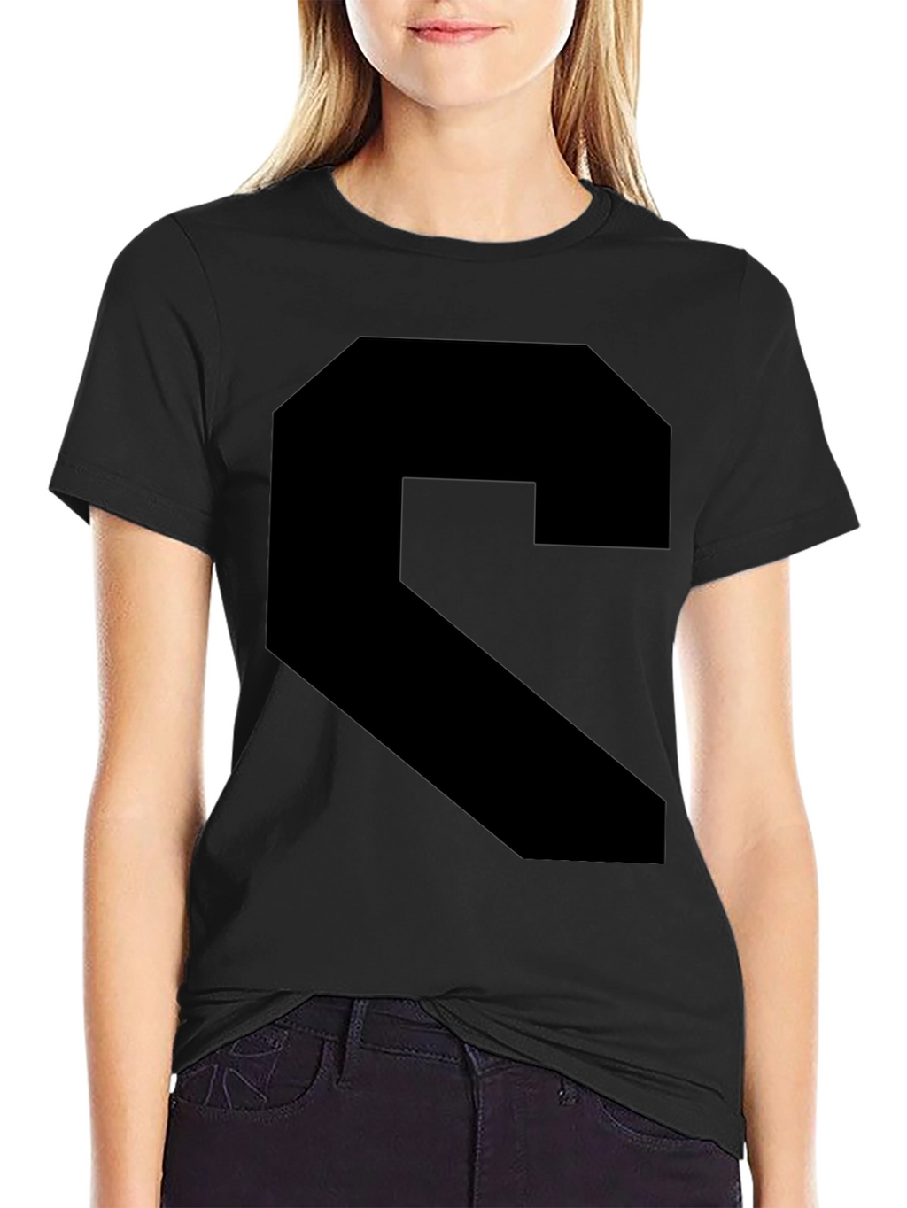 Bold Black Geometric Graphic Tee