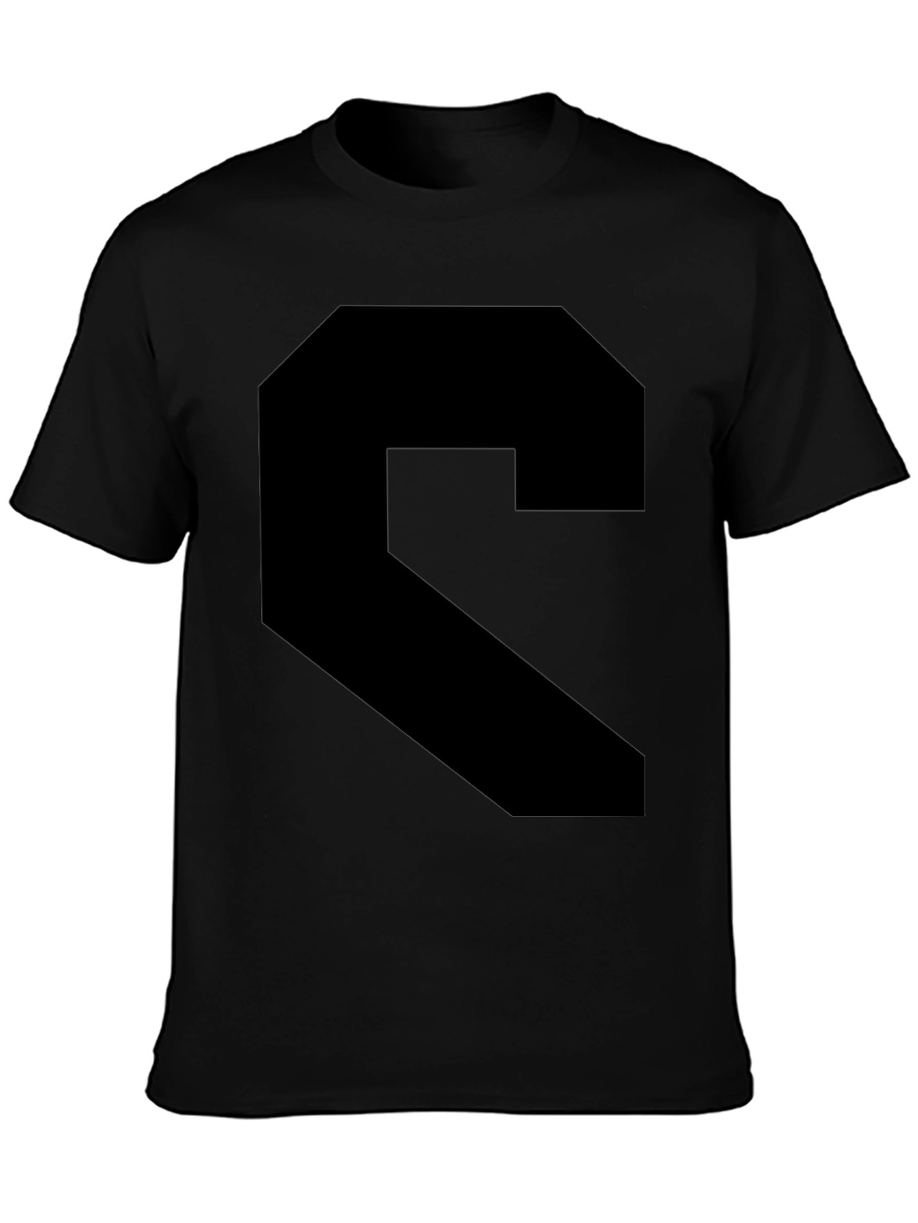Bold Black Geometric Graphic Tee