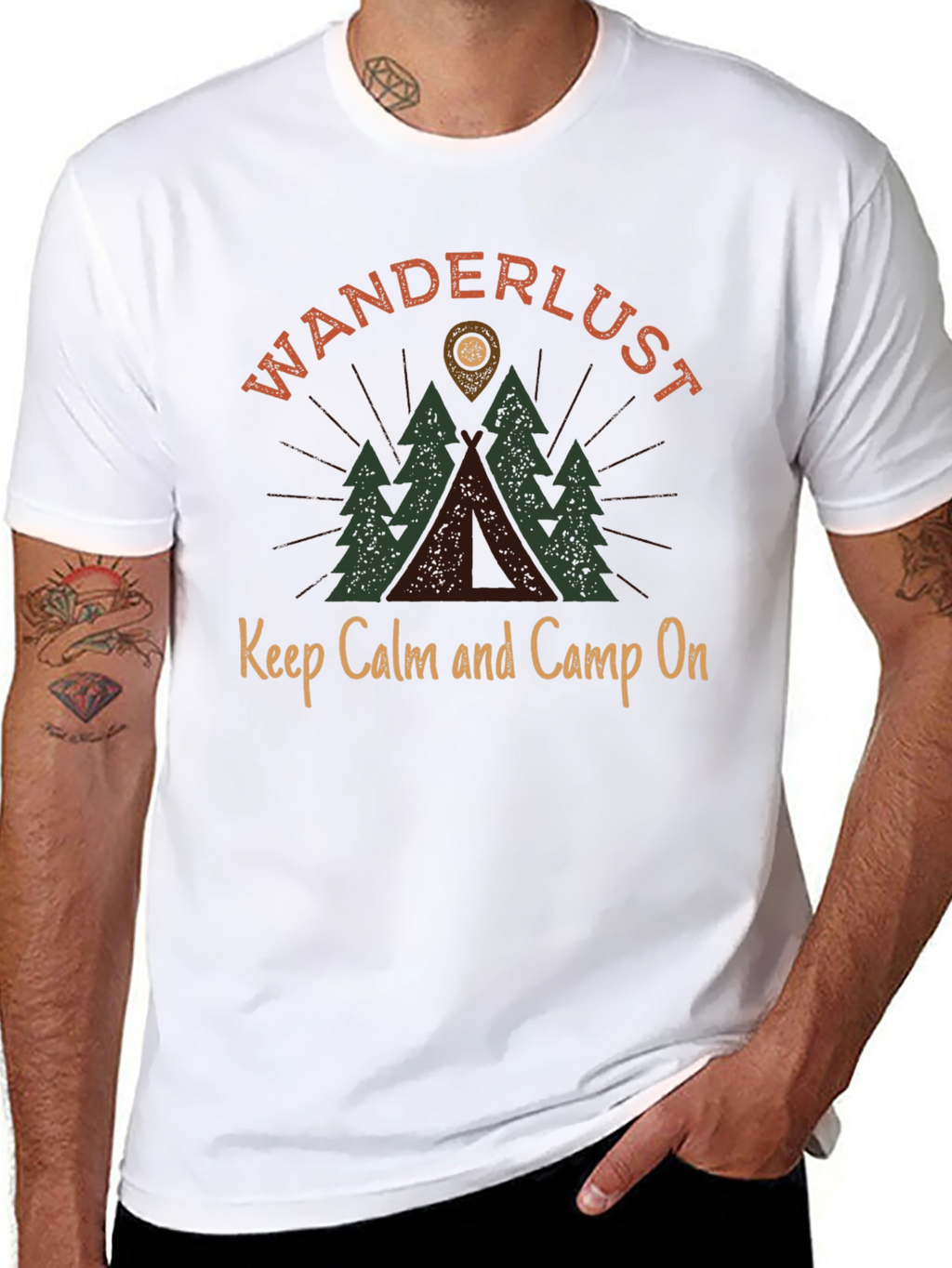 Wanderlust Camping Graphic Tee