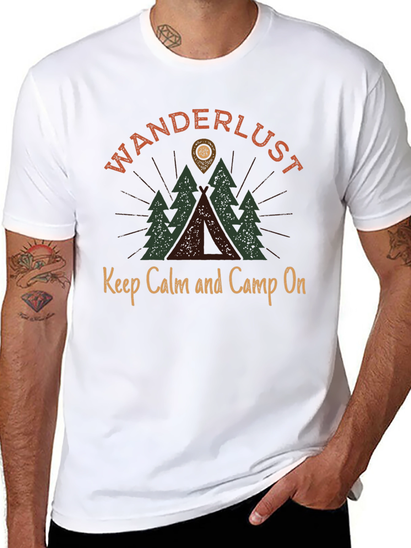 Wanderlust Camping Graphic Tee