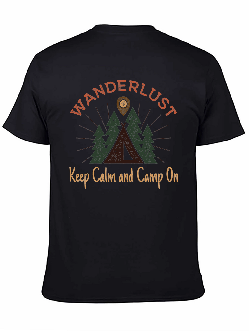 Wanderlust Camping Graphic Tee