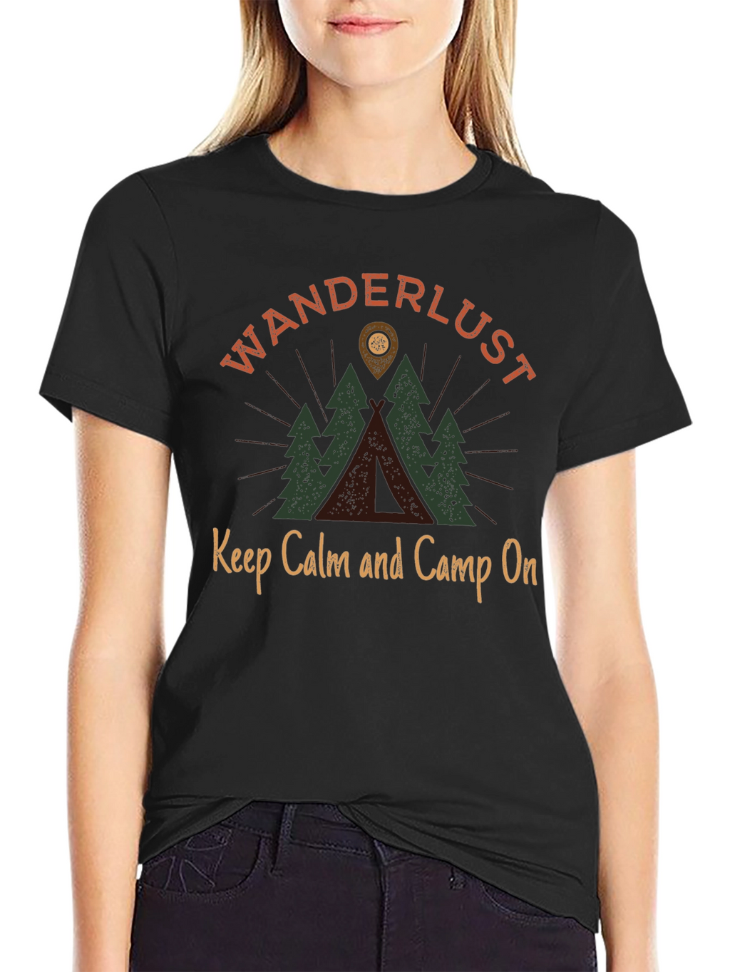 Wanderlust Camping Graphic Tee