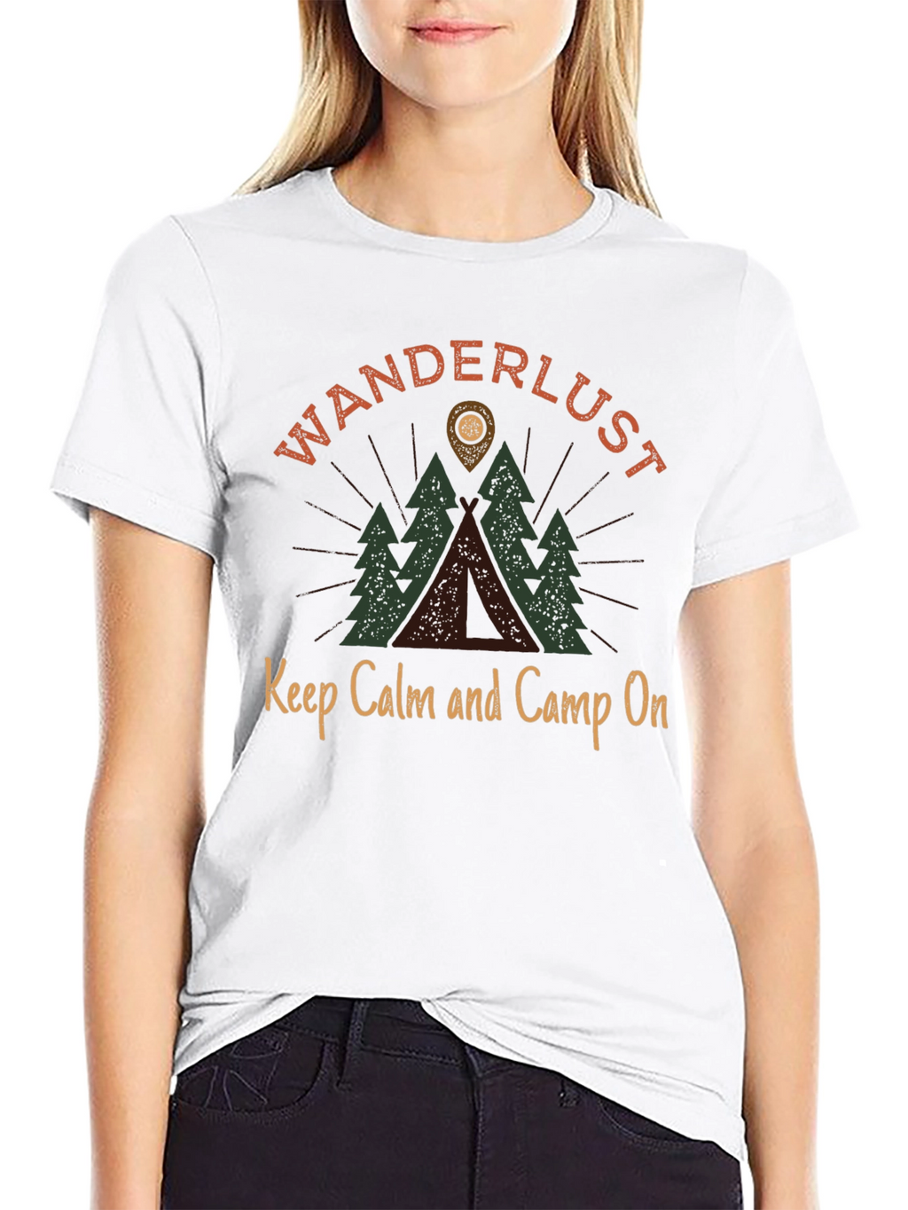 Wanderlust Camping Graphic Tee