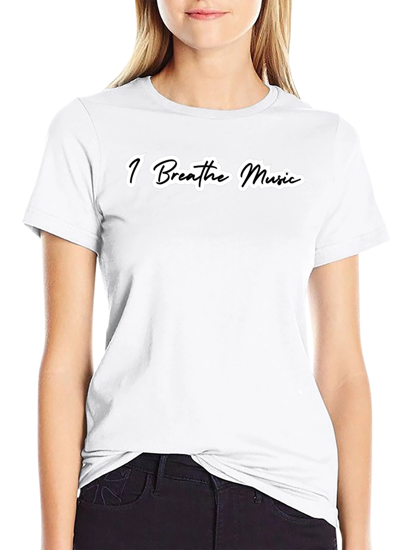 I Breathe Music Black T-Shirt