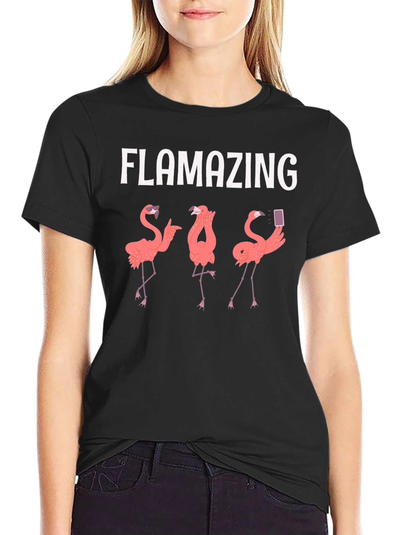 Flamazing Flamingo Graphic T-Shirt