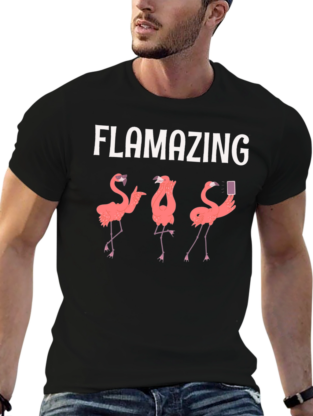 Flamazing Flamingo Graphic T-Shirt