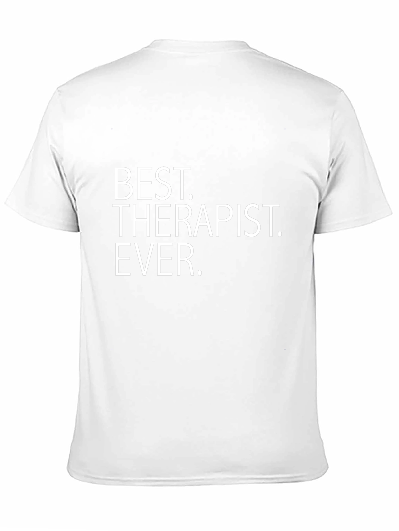 Best Therapist Ever Black Cotton T-Shirt