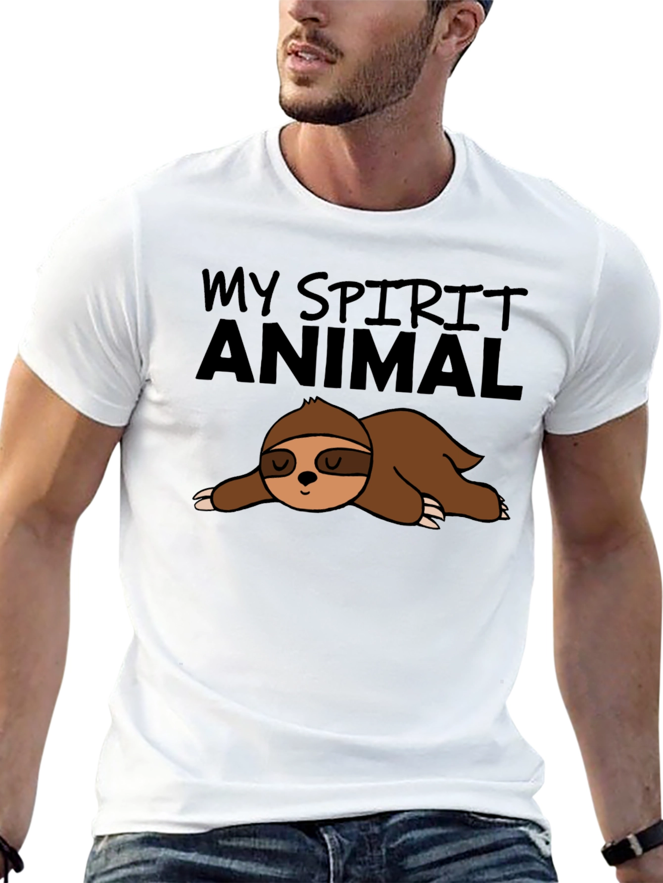 My Spirit Animal Sloth Graphic T-Shirt