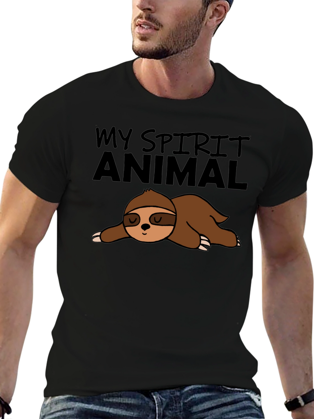 My Spirit Animal Sloth Graphic T-Shirt