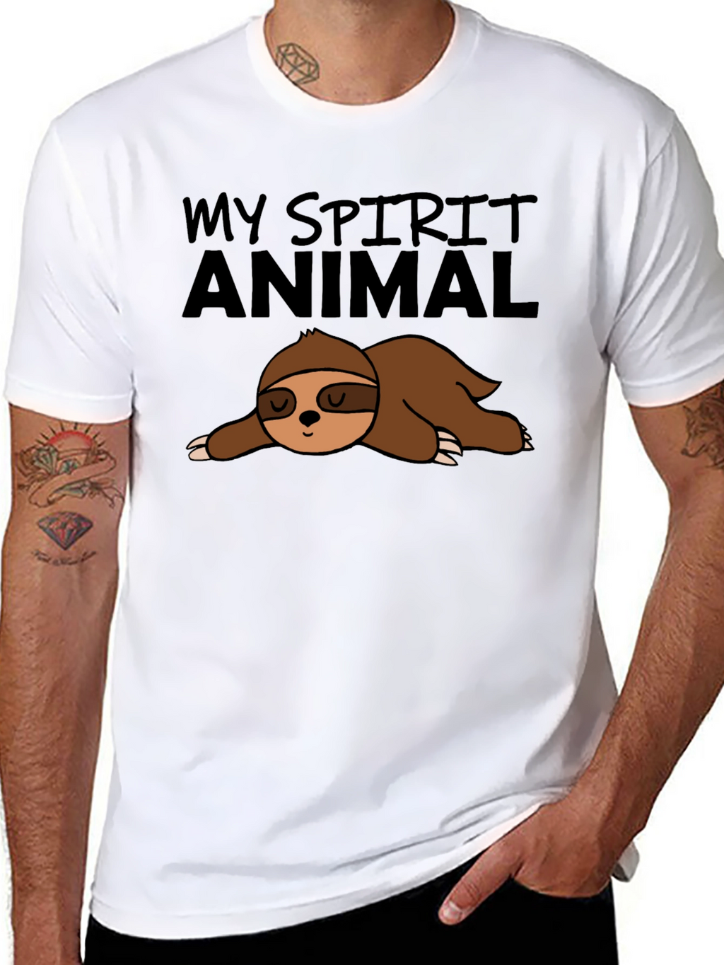 My Spirit Animal Sloth Graphic T-Shirt