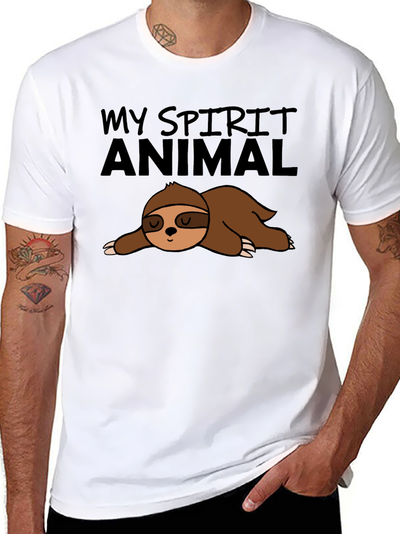 My Spirit Animal Sloth Graphic T-Shirt